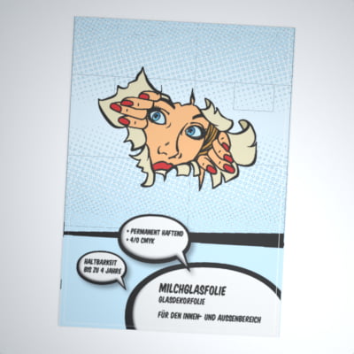 Glasdekorfolie / Milchglasfolie